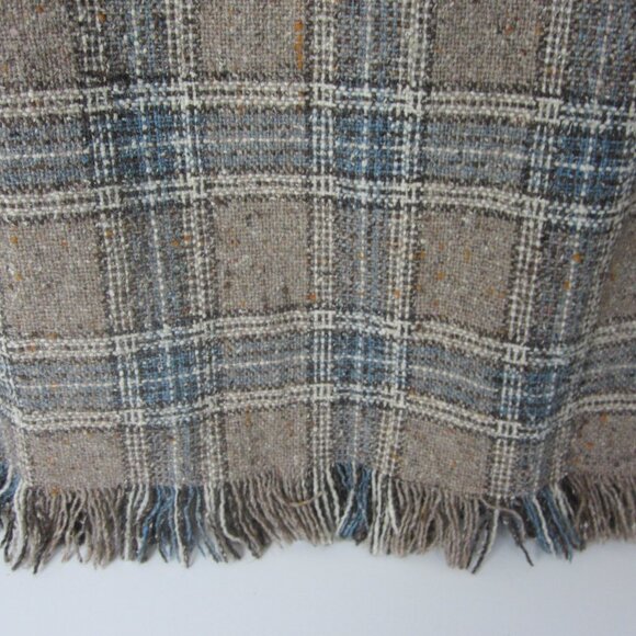 Sandwich Mini Skirt Plaid Tweed Fringe Hem Vintage Size EUR 38 US 4 - Picture 4 of 5